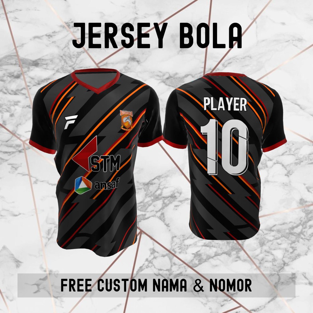 Jersey Pusamania Borneo FC Klub Bola Baju Kaos Custom Nama dan Nomor Punggung - 333