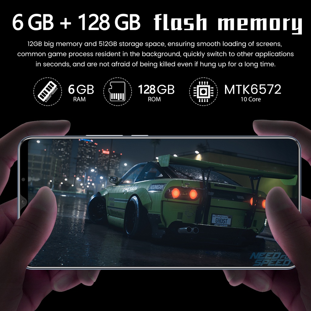 【Merek Baru HP】 Penjualan Panas Baru 5G Handphone Android MIX4 Smartphone Layar HD Dual SIM 6GB + 128GB/128GB Ponsel Android Lainnya