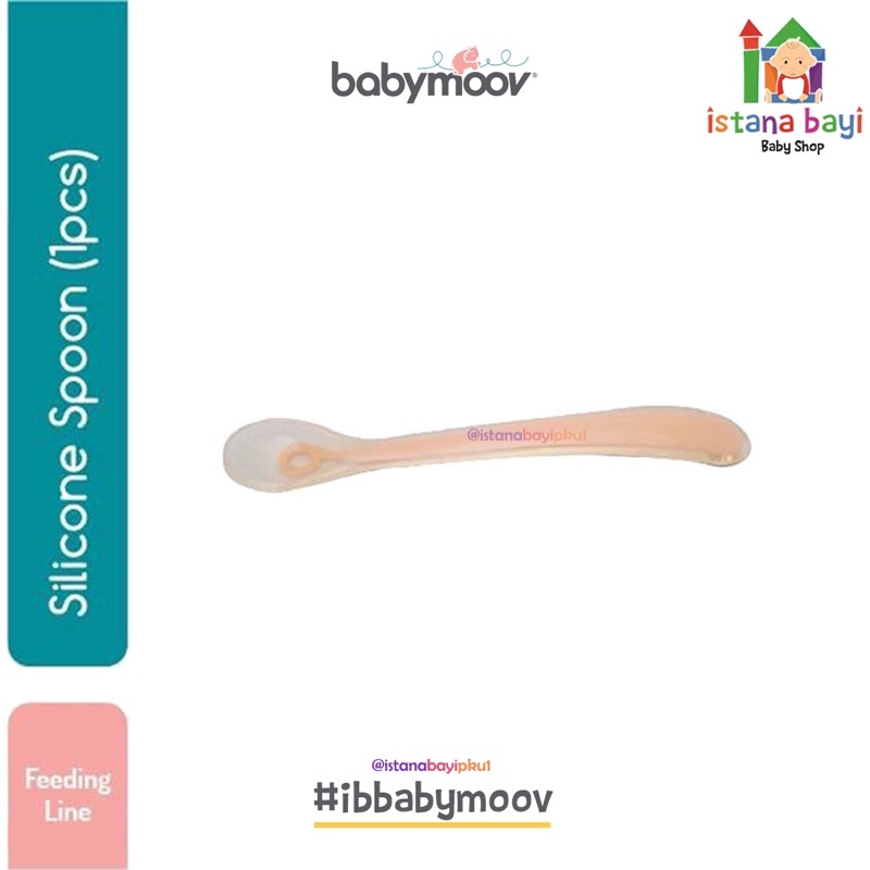 BABYMOOV SILICONE SPOON/Sendok bayi Silicone - Sendok makan anak