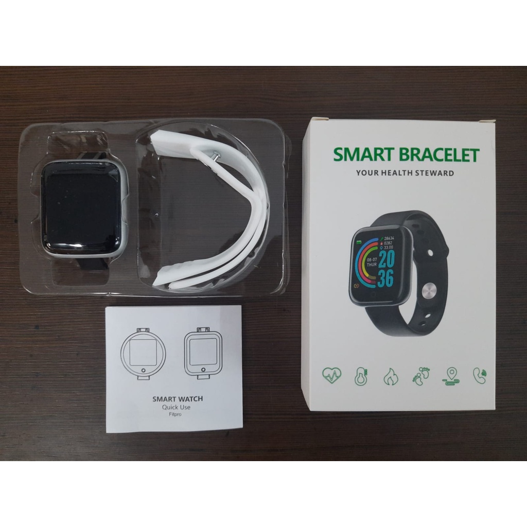 Jam Tangan Pintar Y68 - Smart Watch D20 - Jam Tangan Couple Anti Air IP68