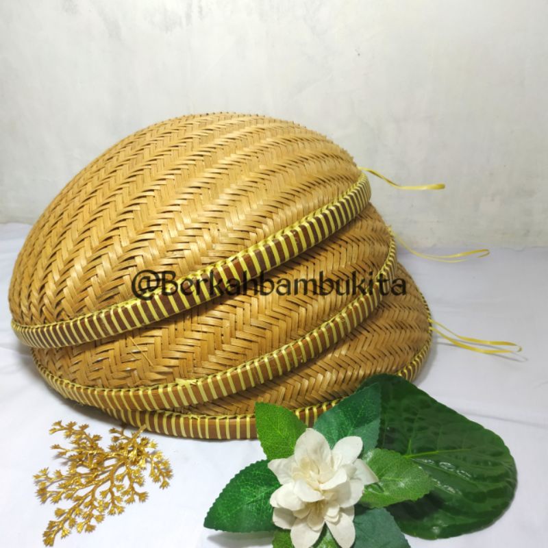 Nampan bambu / saringan bambu / wadah bumbu / kalo bambu / ayakan bambu kecil / keranjang anyaman ba