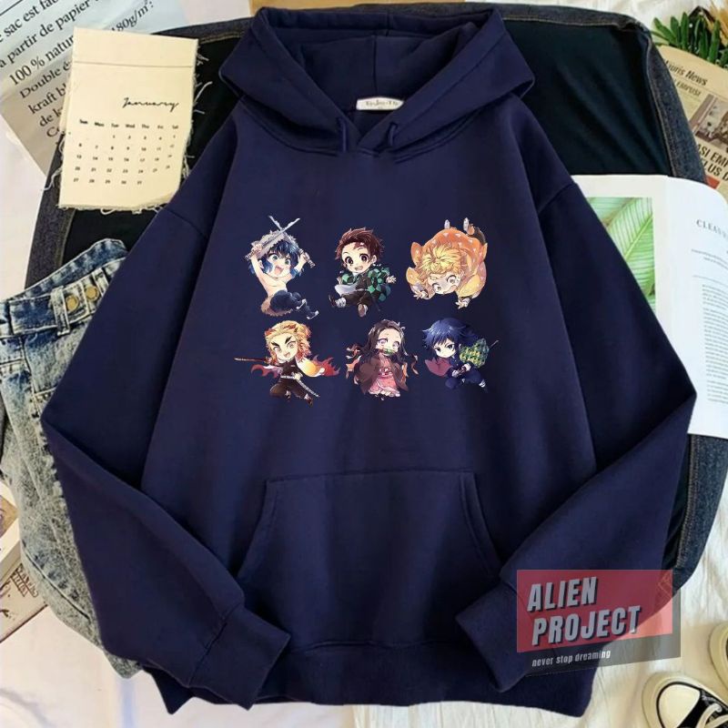 Alien Project Hoodie demon slayer Hoodie anime Hoodie cewek anime