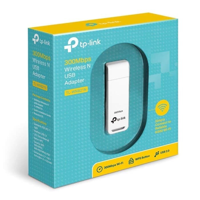 TP-LINK TL-WN821N WIRELESS N USB ADAPTER UP TO 300MBPS