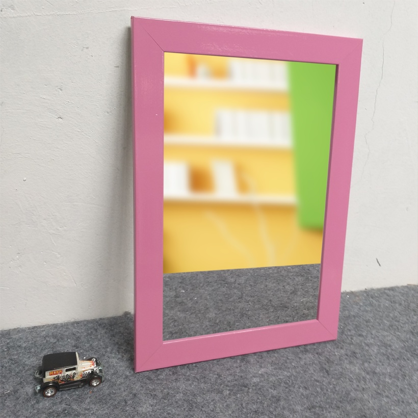 Kaca Cermin Gantung Murah - Cermin Dinding Minimalis-Pink