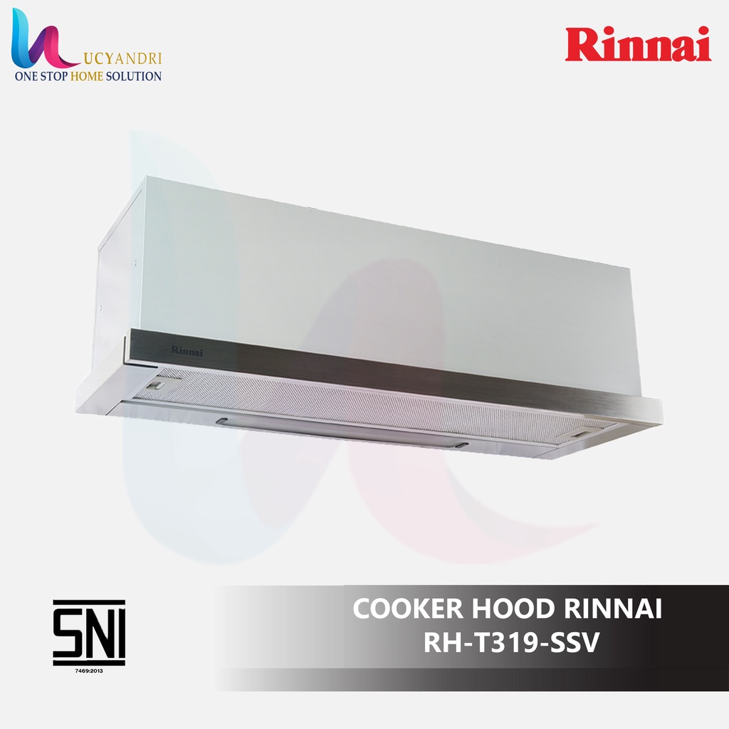 Rinnai Cooker Hood Penghisap Asap RH-T319-SSV Garansi Resmi