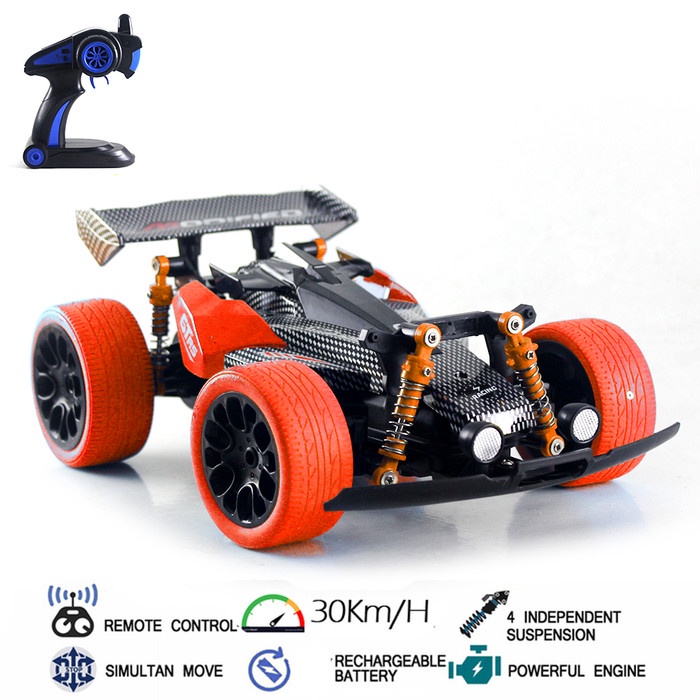 Mainan Mobil Remot Kontrol RC Buggy Offroad Climbing - Merah