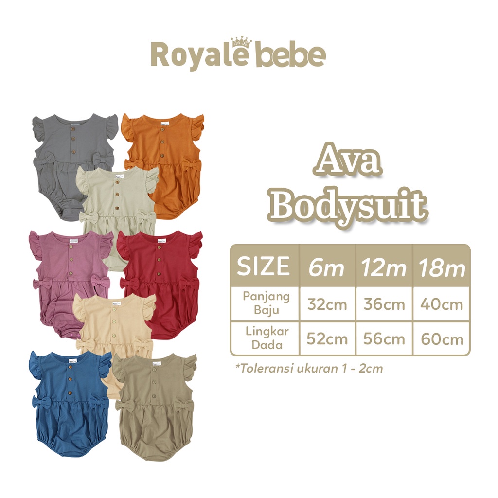 ROYALE BEBE SLEEPSUIT - AVA BODYSUIT