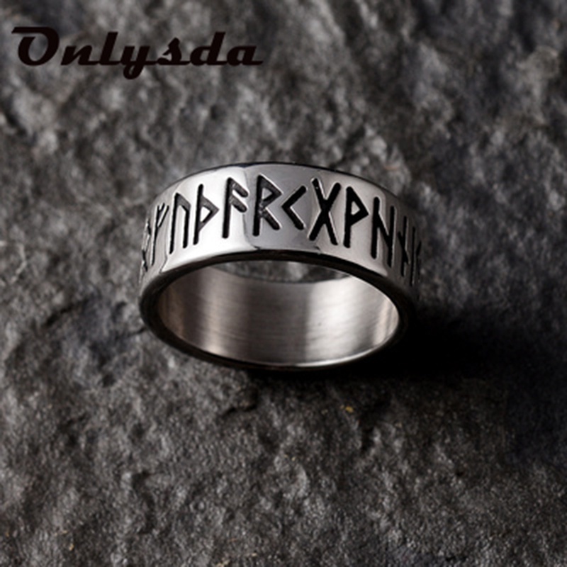 Cincin Model Talisman Gaya Retro Untuk Pria