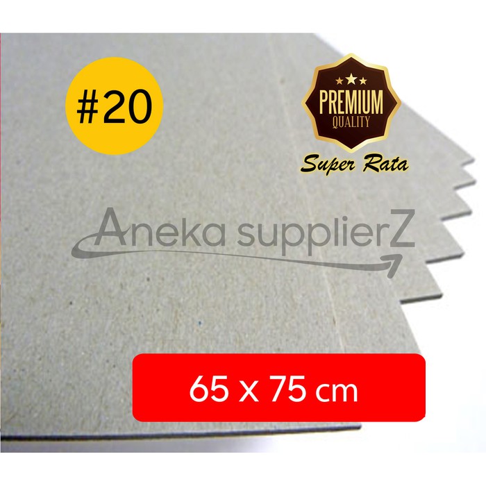 

Karton Tebal Abu - Hard Board Grey No. 20 (3 mm) 65x75 cm (3lb)