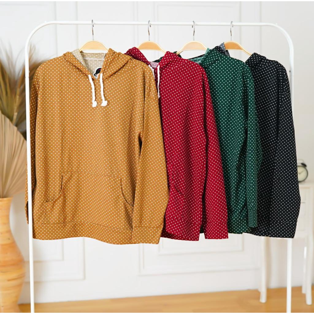 GFS LT KODE 98 SWEATER HOODIE POLKADOT