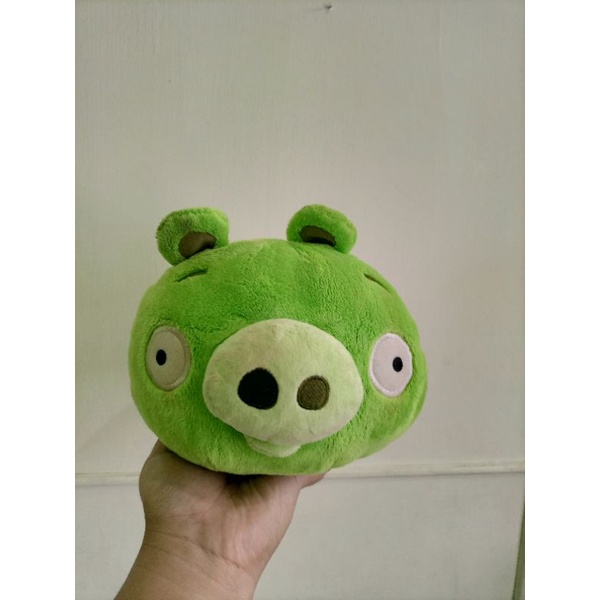 Preloved Boneka Angry Birds, Babi Hijau