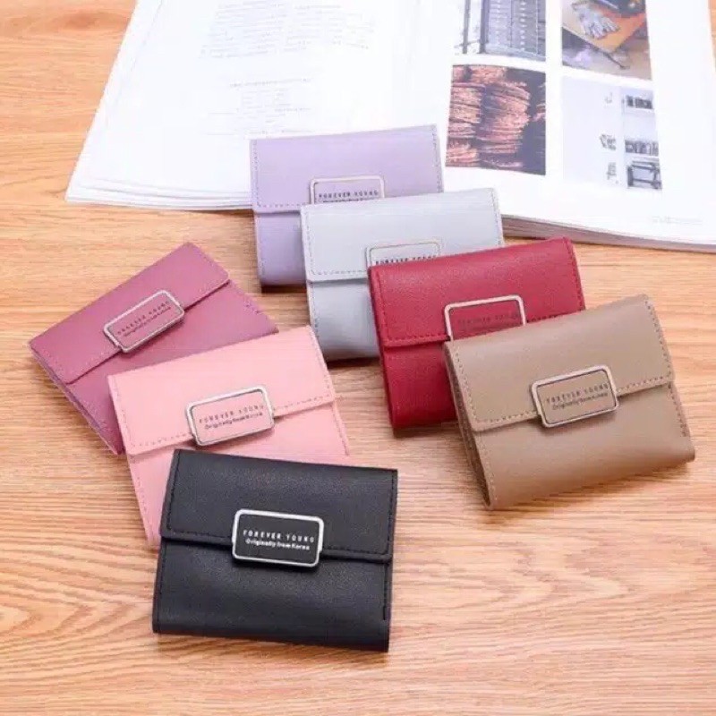 DOMPET LIPAT IMPORT KOREA RETRO PARAGRAF FOREVER YOUNG