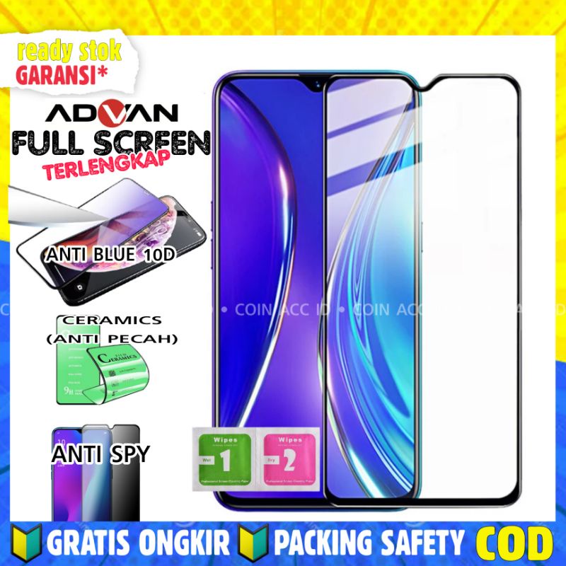 Tempered glass ADVAN GX/G9 pro/G3 full screen | 9D | 10D | matte | anti spy | anti pecah | clear