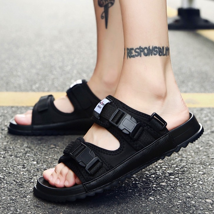  Ukuran  Besar 45  46 Sandal  Pria  Hitam Camou Kasual Ringan 