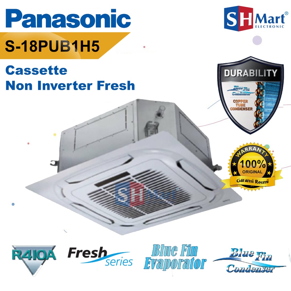 AC CASSETTE PANASONIC 2PK NON INVERTER S-18PUB1H5 / S18PUB1H5 (MEDAN)