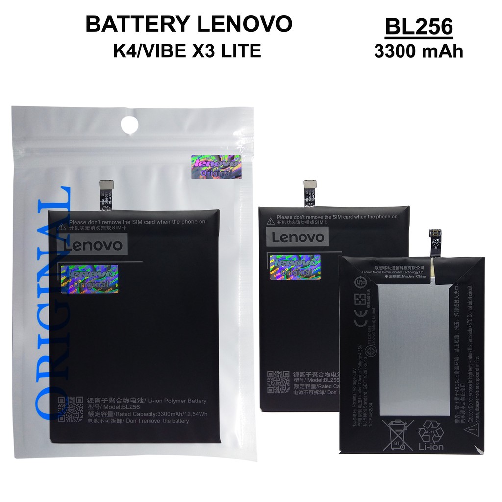 BATTERY BATERAI LENOVO BL256 - K4 -VIBE X3 LITE HIGH QUALITY