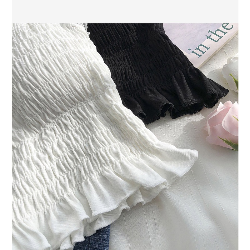 Victoria Tanktop import Wanita kamisol padded hiasan renda cantik bh pakaian dalam fashion 1076