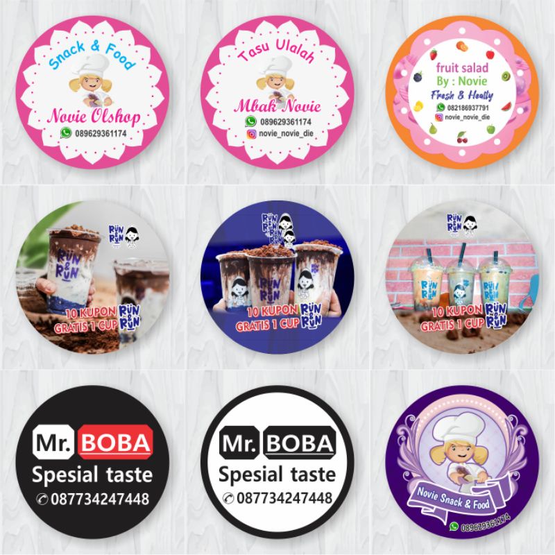 

Stiker BULAT & KOTAK Kemasan Label Olshop Merk, Label Makanan, Kue Kering, Camilan, Logo dan lain-lain chromo vinyl transparan