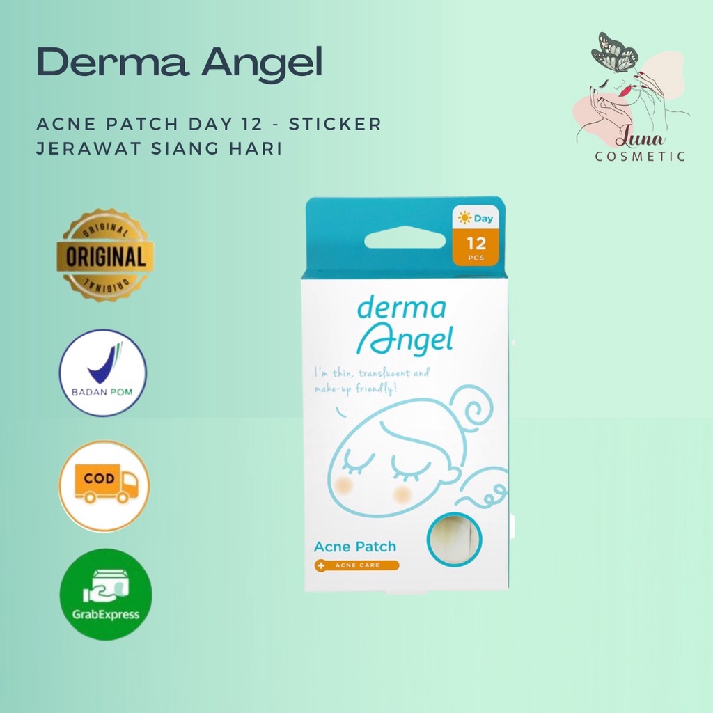 Derma Angel Acne Patch Day 12 - Sticker Jerawat Siang Hari - Skincare BPOM