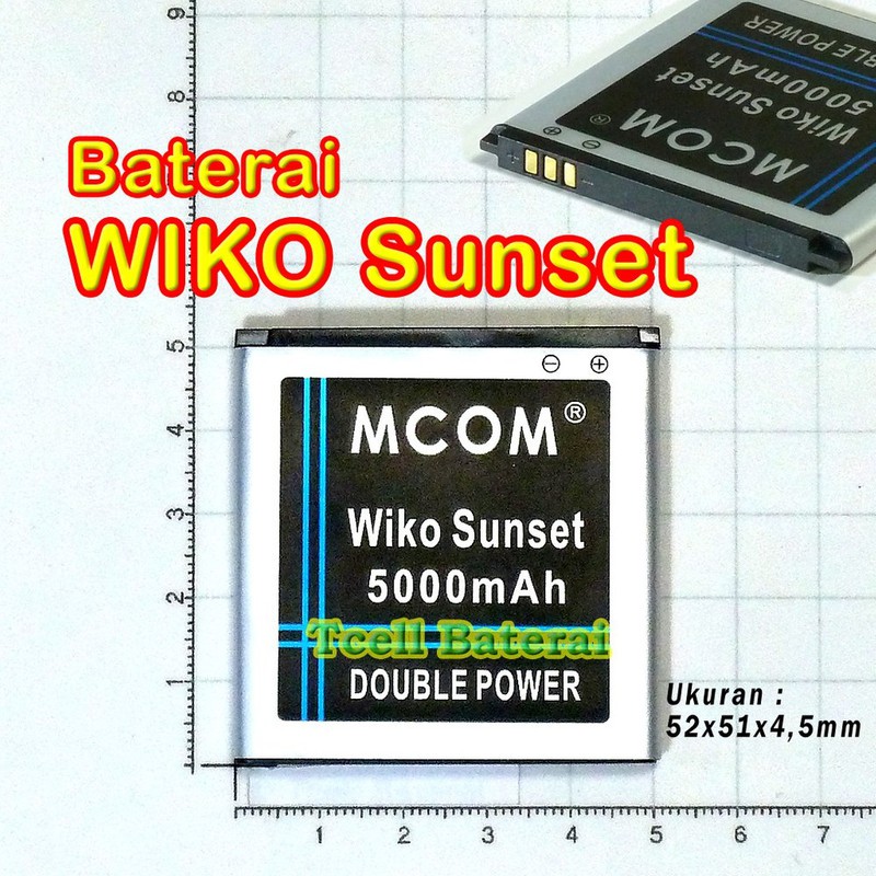 Battery Batre Baterai Double Power Mcom Wiko Sunset - Sunset 2 3921