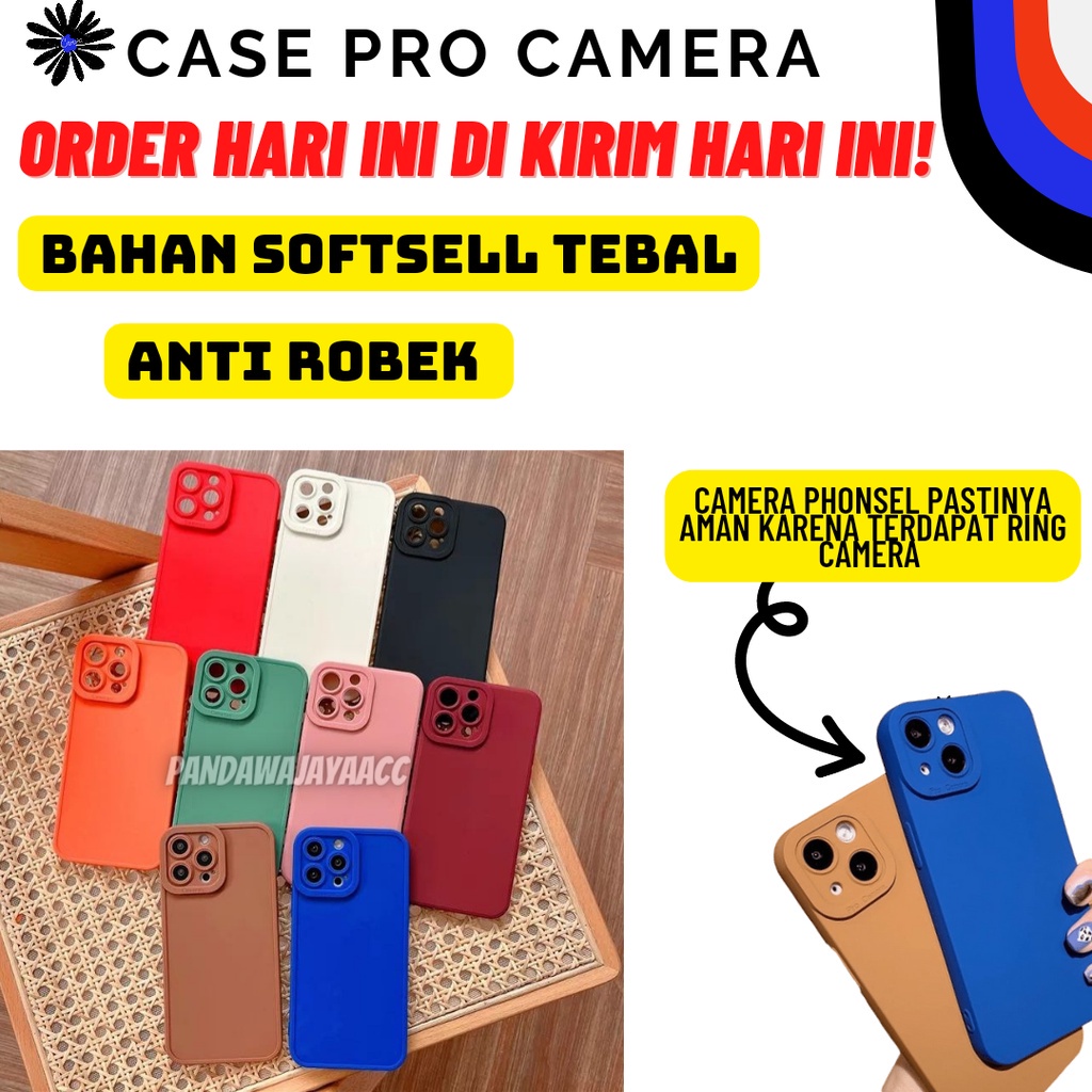 Case Softcase Casing Macaron Pro Camera Xiaomi Redmi 4X 5+ 9C Poco M3 X3