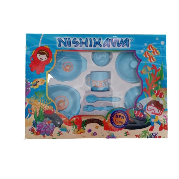 NISHIKAWA Feeding Set Besar | Alat Set Makan Bayi Nishikawa