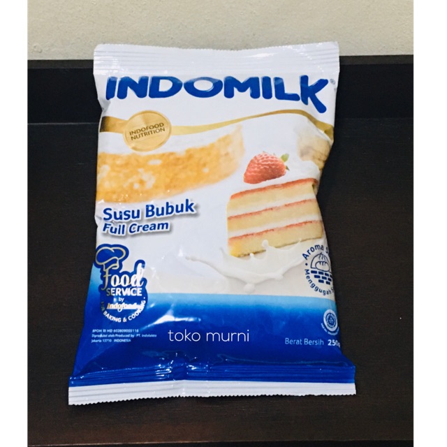 

SUSU BUBUK INDOMILK FULL CREAM 250gr UNTUK KUE