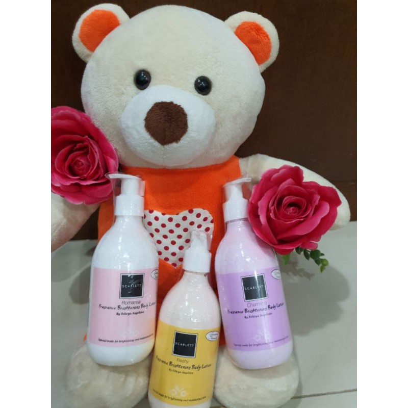 Scarlett body lotion Romansa ,Charming,freshy 300ml (Original B.pom)