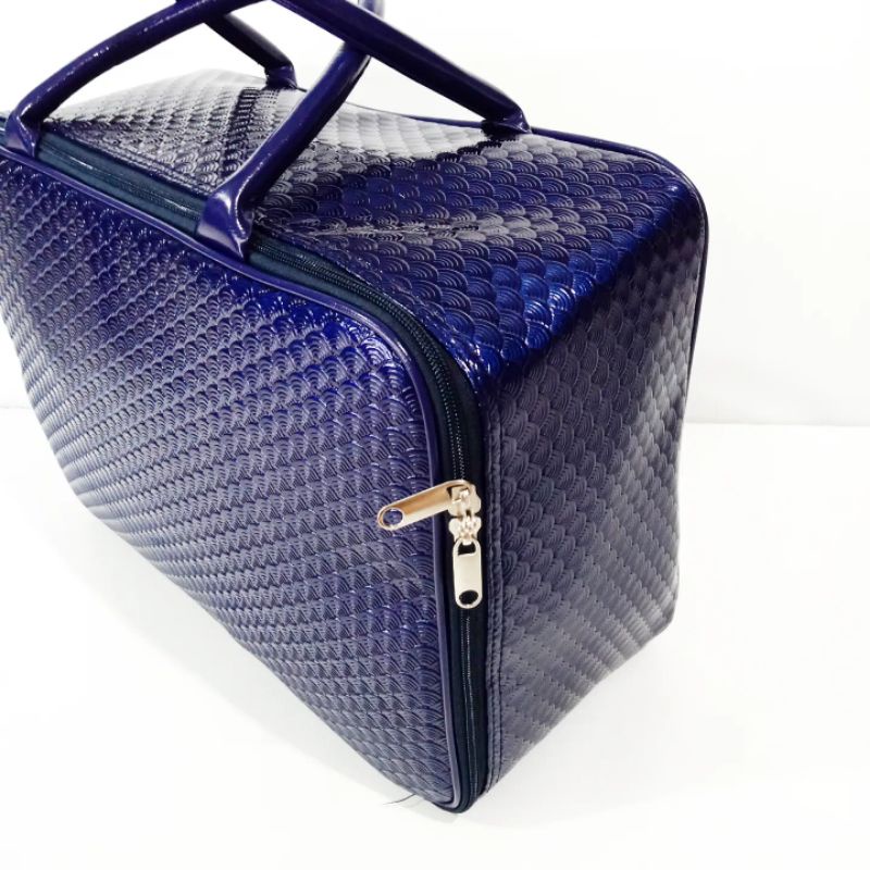TRAVEL BAG PREMIUM TAS KOPER WANITA SHELL NAVY