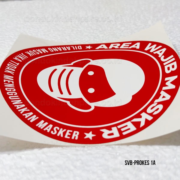 

Stiker Protokol Kesehatan ( prokes ) model bulat 1515