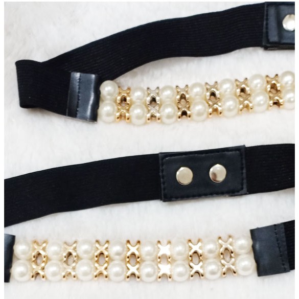 gesper / ikat pinggang wanita / sabuk pinggang motif mutiara