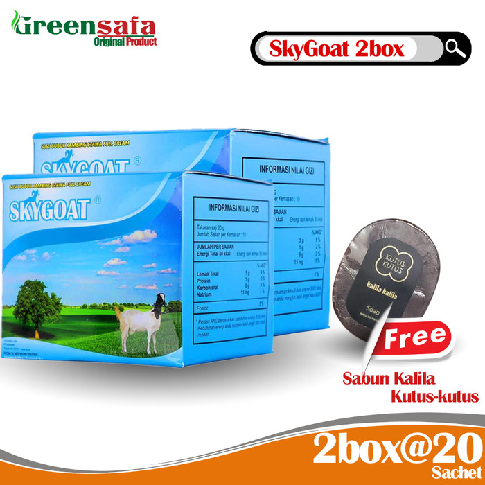 

Obat herbal Susu kambing Etawa Sky Goat 2 box Free Sabun Kutus2 mini