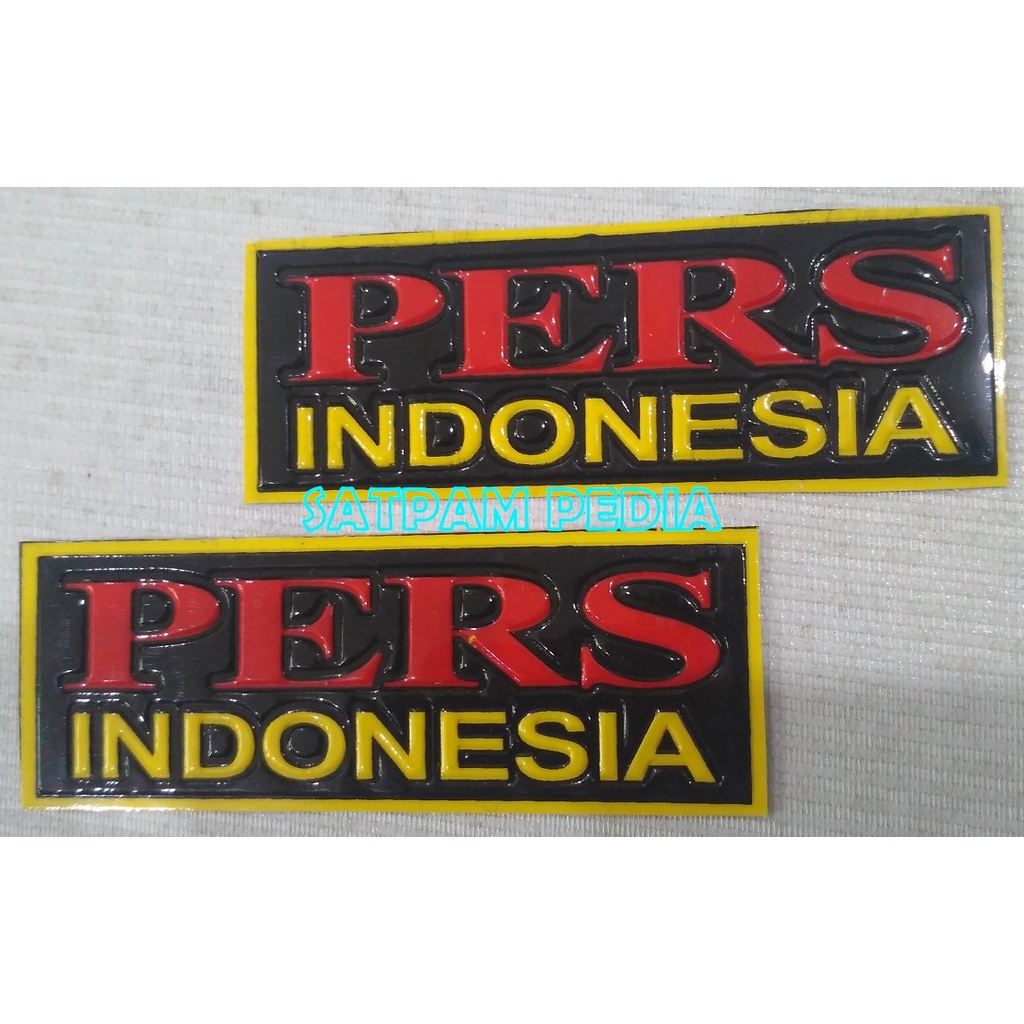 Sticker Plat Embos Pers Indonesia - Stiker Pers Indonesia