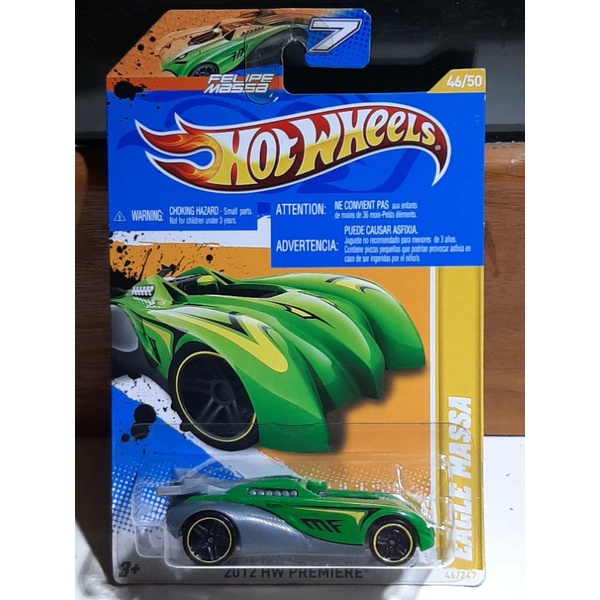 HOT WHEELS EAGLE MASSA Hijau Felipe Massa
