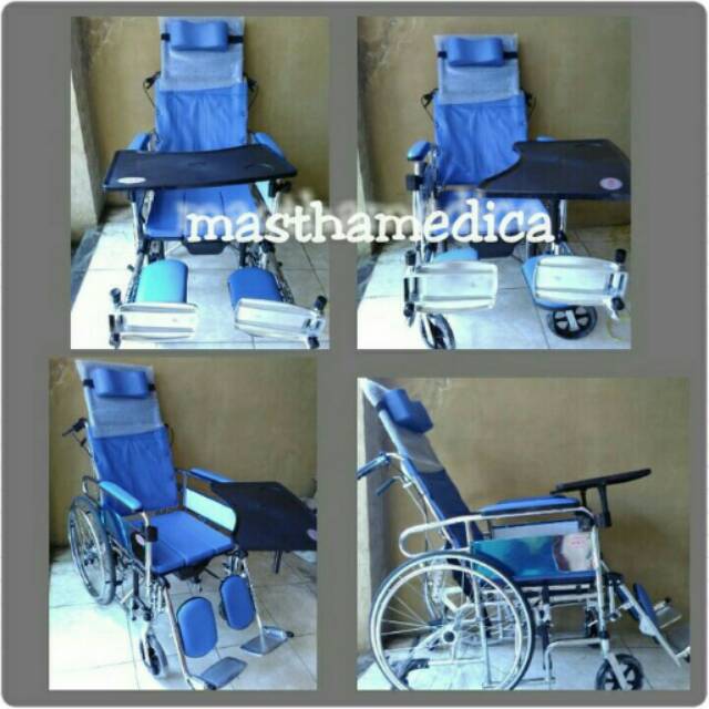 Kursi Roda Avico 5 in 1 (Tempat Tidur + BAB + Makan + Selonjor)