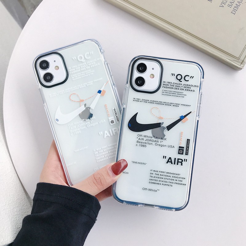 case iPhone SE，case iPhone 6 / 7 / 8plus / trendy brand black and white broken hook TPU case iPhone X / XS / XR / XS Max / 11 Pro Max