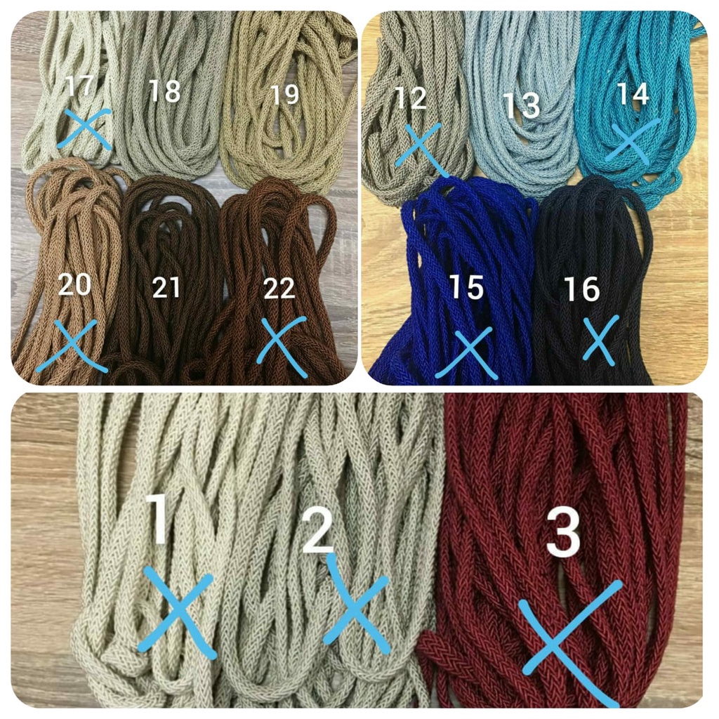 1 YARD - TALI ANYAM / KEPANG | TALI TAS SERUT