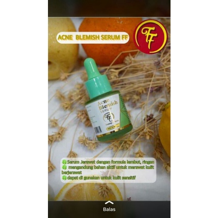 acne blemish serum ff by fenny frans original