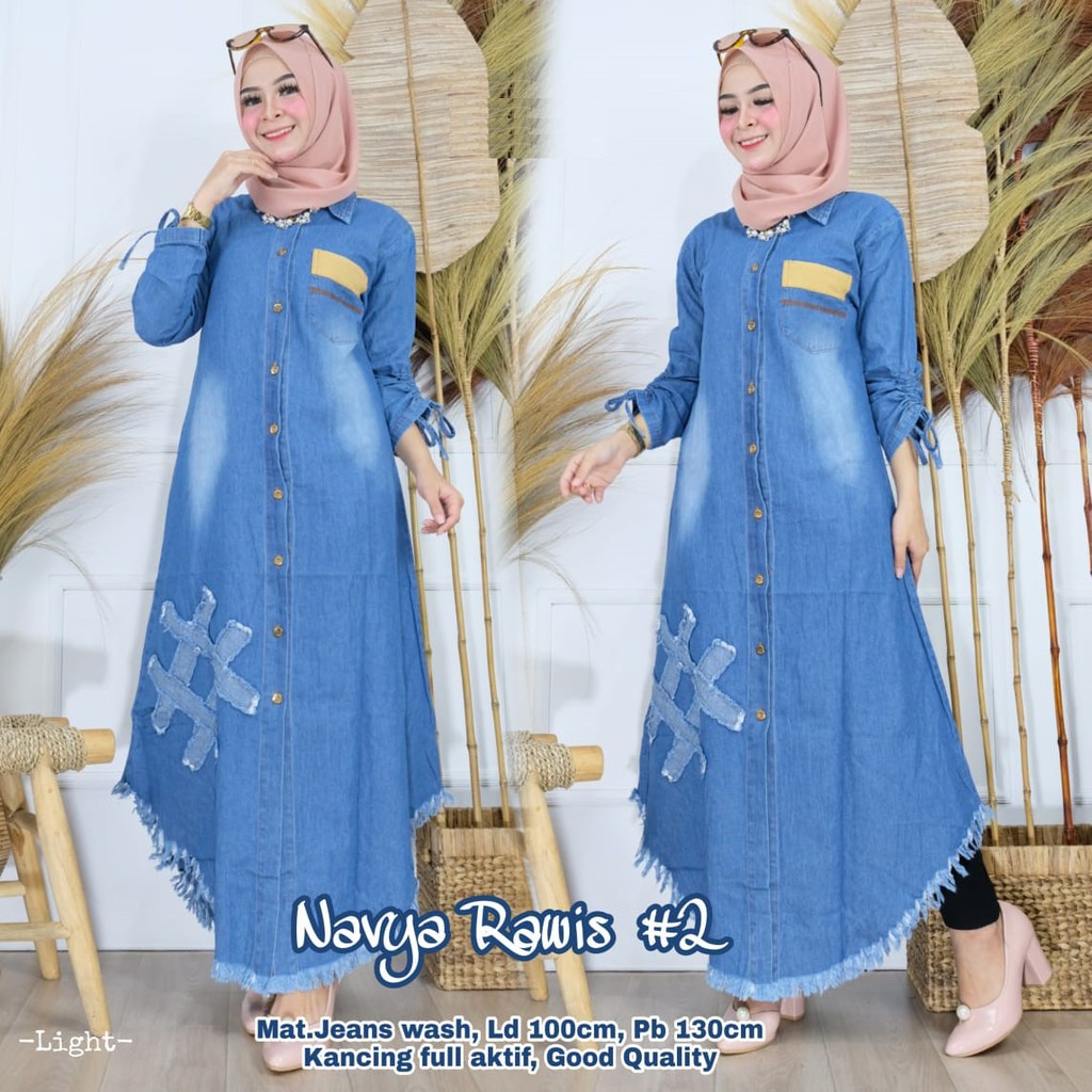 LESTI LONG TUNIK NASYA RAWIS JEANS BR