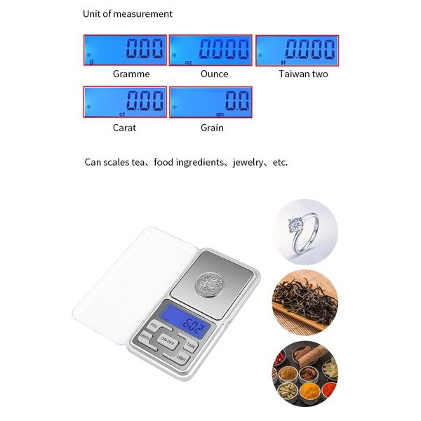 Pocket Scale 200gr Timbangan Digital Mini Emas Batu Akik Permata Akurasi 0.01gr