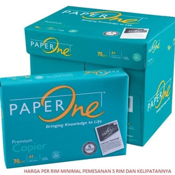 

PAPER ONE KERTAS HVS 70GR A4 / KERTAS FOTOCOPY / KERTAS PRINT / 70 A4