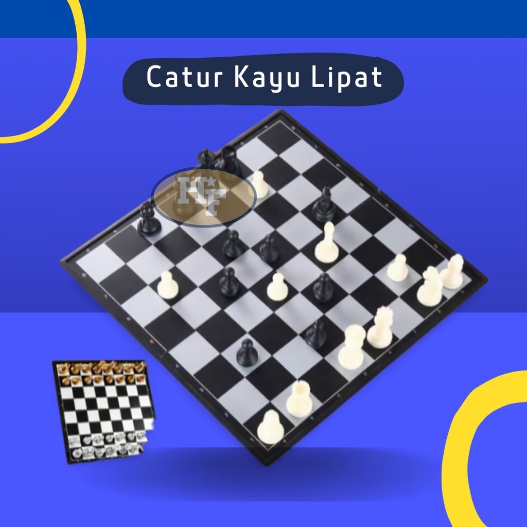Catur/Catur Kayu/Catur Kayu Lipat/Catur Lipat/Mainan Catur/Catur Kayu Besar/Catur Kecil/Catur Mini/P