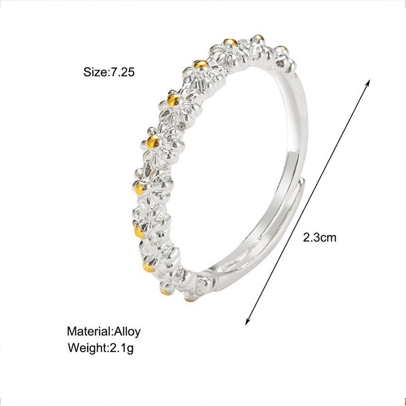 COD🩸Cincin Kreatif Sederhana Daisy Ring Fashion Temperamen  Korea Aesthetic Fashion Ring Jewelry Perhiasan Aksesoris