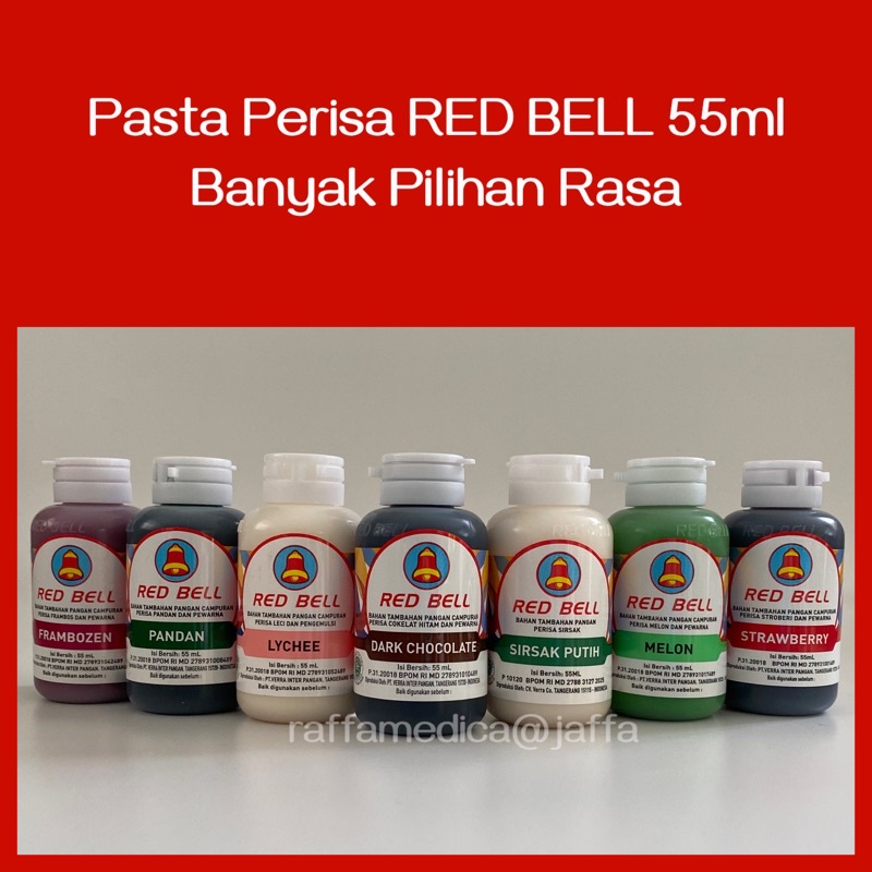 RED BELL Pasta Perisa Pewarna 55ml - 29 VARIAN RASA &amp; AROMA