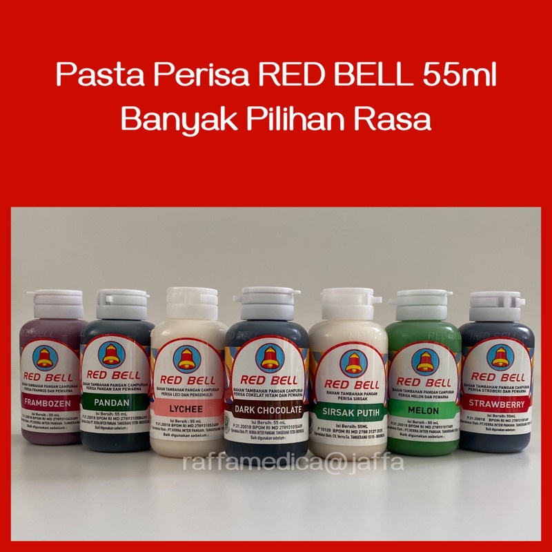 RED BELL Pasta Perisa Pewarna 55ml - 29 VARIAN RASA &amp; AROMA