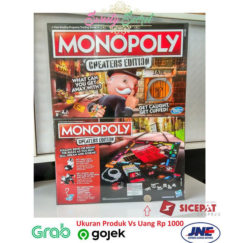 Mainan Anak Monopoly Cheaters Edition Monopoli