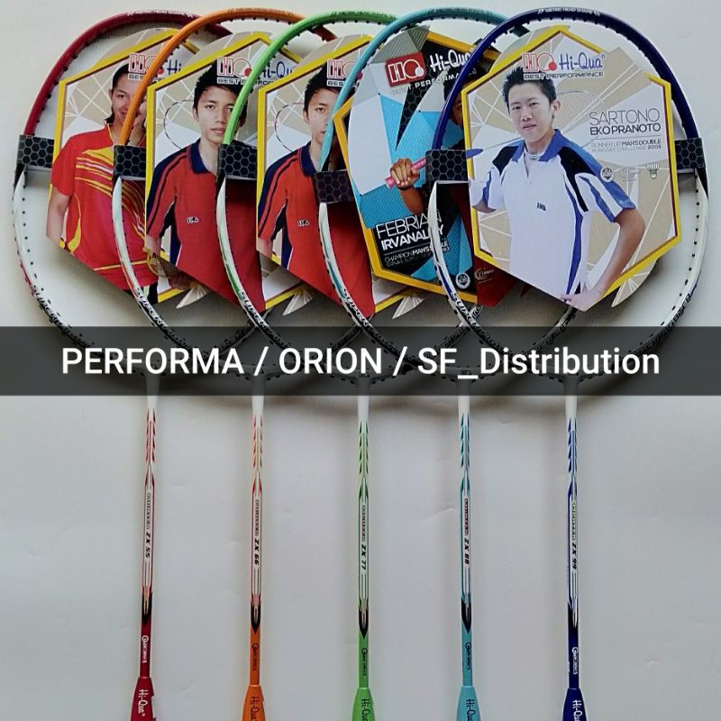 Raket Badminton Hi-Qua FIGHTER ZX HiQua ORIGINAL + PACKING KAYU