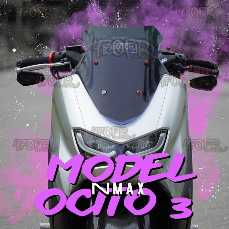 Windshield Yamaha nmax new 2020/2022 type Sporty ocito V3. Visor all new nmax 2020/2022 type Ocito v