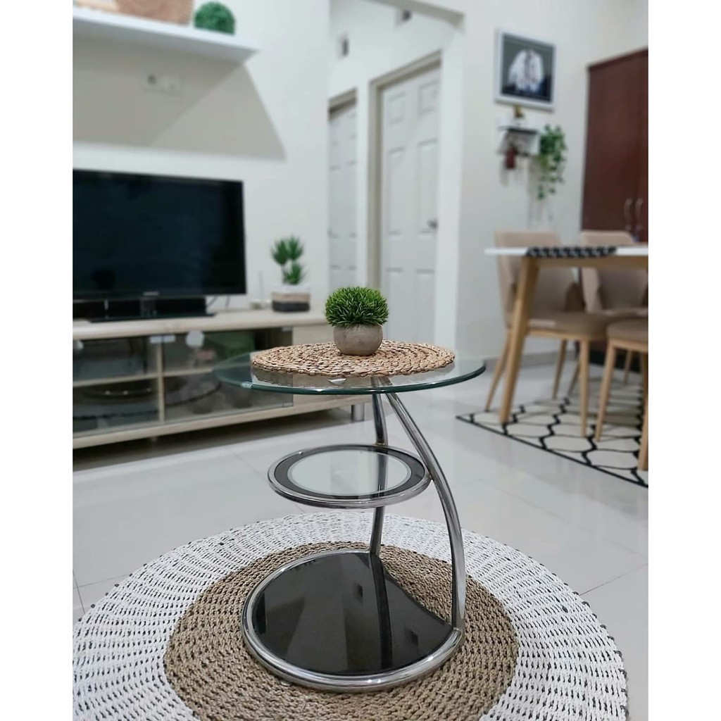 BONSAI BULAT GRASS BALL ARTIFICIAL BUNGA PLASTIK PALSU PAJANGAN DEKORASI-4