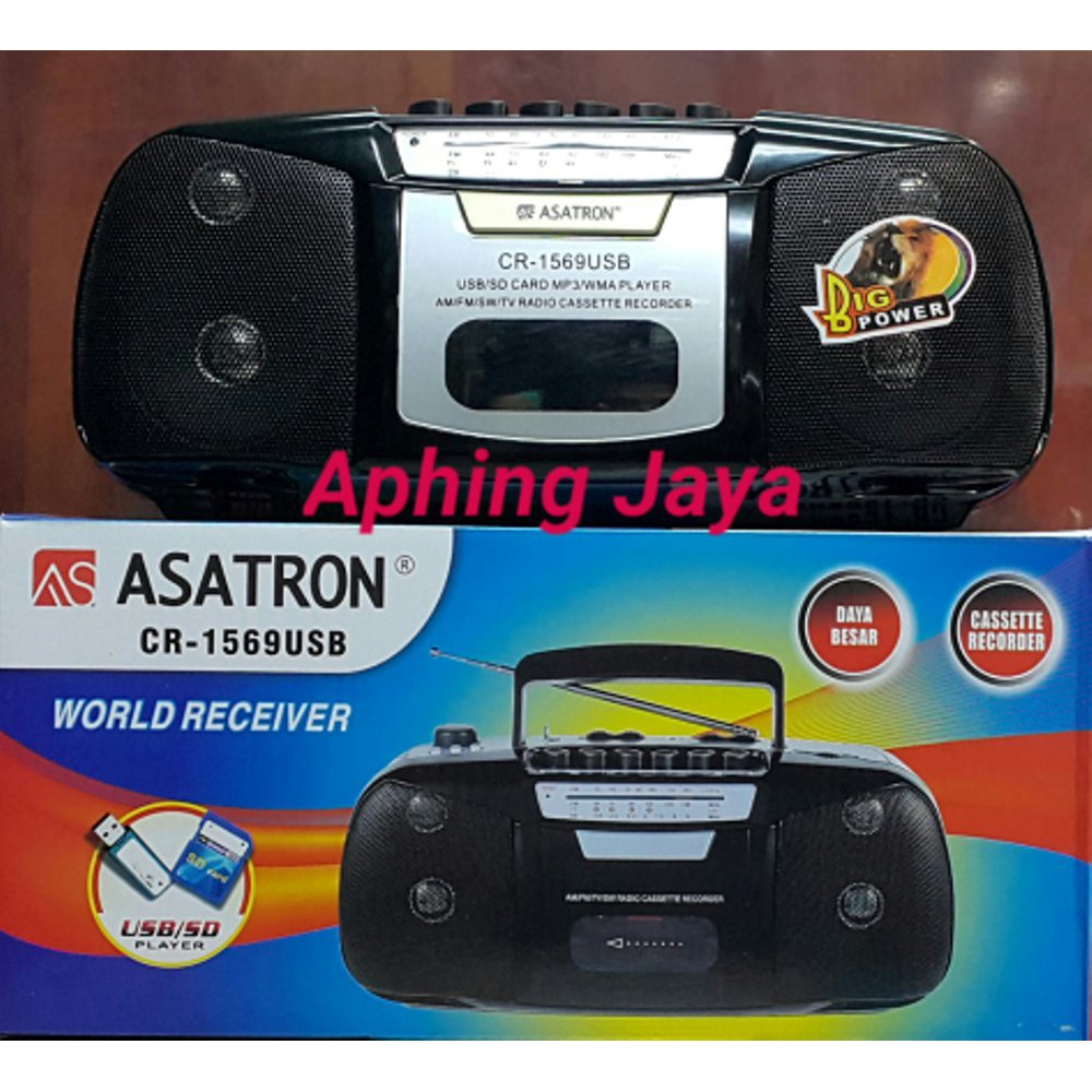 ASATRON Radio   Tape   USB   MMC Portable CR 1569USB Diskon